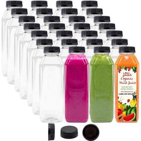 img 4 attached to PET Plastic Juice Bottles for Food Service: Disposables & Equipment Supplies