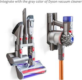 img 2 attached to 🏔️ Mountain God Accessory Holder: The Ultimate Docking Station for Dyson V7 V8 V10 V11 Vacuum Cleaners - Grey, 1 Pack