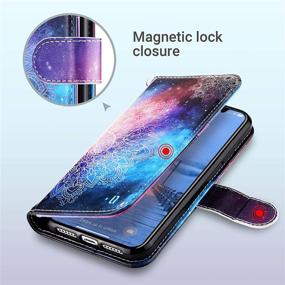 img 1 attached to 📱 Stylish ULAK iPhone XR Wallet Case with Kickstand and Card Holder - Secure and Shockproof Mandala Flower PU Leather Protective Cover for 6.1 Inch Apple iPhone XR