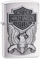 🦅✨ harley-davidson eagle wings zippo pocket lighter logo