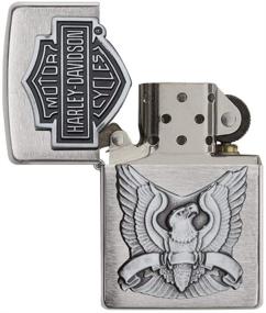 img 2 attached to 🦅✨ Harley-Davidson Eagle Wings Zippo Pocket Lighter