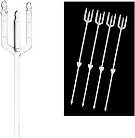 img 4 attached to 🌸 100 pcs 9-inch Floral Picks, Flower Sticks, Cardettes Cardholder Forks for Arrangement Baskets, Gift Bouquets, Centerpiece Cake Cards, Photos, or Table Tags