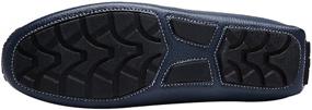 img 1 attached to Rismart Leather Stylish Moccasin Slippers Men's Shoes