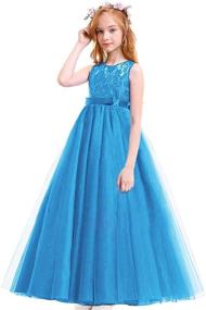 img 4 attached to Charming Girls Vintage Bridesmaid Dress 13 14T - Trendy Girls' Clothing