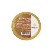 ketogeek chocolate fudge energy pod - 8 pack: artisan, premium keto & low carb compact meal replacement logo