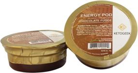 img 3 attached to Ketogeek Chocolate Fudge Energy Pod - 8 Pack: Artisan, Premium Keto & Low Carb Compact Meal Replacement