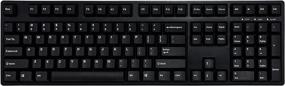 img 1 attached to 💻 Mistel Doubleshot PBT Keycaps: 108 Keys Plus Extra 11 Set for Cherry MX Switches & Clones, OEM Profile, Black, PC Gaming Keyboard