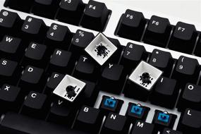 img 4 attached to 💻 Mistel Doubleshot PBT Keycaps: 108 Keys Plus Extra 11 Set for Cherry MX Switches & Clones, OEM Profile, Black, PC Gaming Keyboard