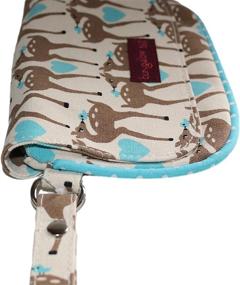 img 3 attached to Bungalow 360 Natural Canvas Wristlet - Women's Handbags and Wallets in Wristlets Range