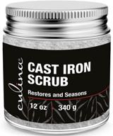 🍳 culina cast iron cleaning & restoring scrub - rust removal without scratching, pre-cleaning, washing & seasoning - 100% natural for cast iron skillets, pans, and cookware logo