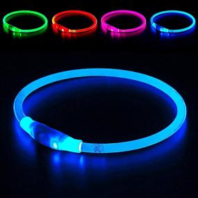 img 4 attached to BSEEN LED Dog Collar: USB Rechargeable & Glowing for Night Safety, Fashion Light-Up Collar for Small, Medium, and Large Dogs