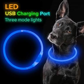 img 3 attached to BSEEN LED Dog Collar: USB Rechargeable & Glowing for Night Safety, Fashion Light-Up Collar for Small, Medium, and Large Dogs