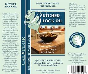 img 1 attached to 🔪 Cal-Flor BO93110CF Food Grade Butcher Block Oil: Enhanced Butcher Block Conditioner with Food Grade Natural Waxes &amp; Mineral Oil for Top-notch Maintenance