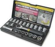 улучшите свой инструментарий с набором головок titan 🧰 17400 21-piece exo-drive sae & metric socket set. логотип