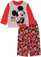 🐭 adorable disney boys' mickey mouse pajama set - comfortable and stylish sleepwear for your youngsters! logo