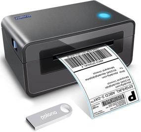 img 4 attached to 🖨️ Polono Gray Thermal Label Printer - High-Speed 4x6 Shipping Label Printer, Commercial Thermal Label Maker, Compatible with Amazon, eBay, Etsy, Shopify, FedEx, and More, Supports Windows and Mac