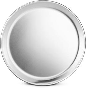 img 3 attached to 🍕 New Star Foodservice 51001 Aluminum Pizza Pan, Baking Tray, Coupe Style, 8-Inch, Pack of 6 - Restaurant-Grade