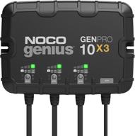 ⚡️ noco genius genpro10x3 smart marine charger with 3-bank & 30-amp capacity (10-amp per bank) - fully-automatic 12v onboard battery charger, maintainer, desulfator, and temperature compensation логотип