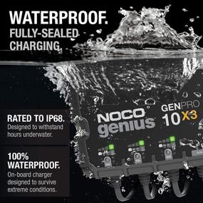 img 2 attached to ⚡️ NOCO Genius GENPRO10X3 Smart Marine Charger with 3-Bank & 30-Amp Capacity (10-Amp Per Bank) - Fully-Automatic 12V Onboard Battery Charger, Maintainer, Desulfator, and Temperature Compensation