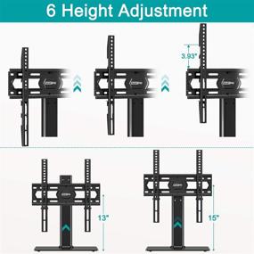 img 2 attached to Enhance Your TV Viewing Experience with the MOUNT PRO Swivel Universal TV Stand/Base - Adjustable 37-55 inch LCD LED TV Mount Stand with Tempered Glass Base - Supports up to 88lbs, Max VESA 400x400mm