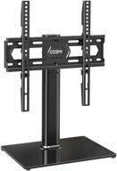 enhance your tv viewing experience with the mount pro swivel universal tv stand/base - adjustable 37-55 inch lcd led tv mount stand with tempered glass base - supports up to 88lbs, max vesa 400x400mm logo
