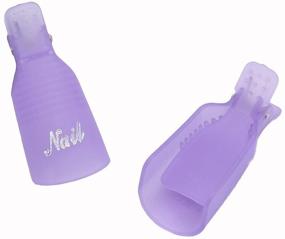 img 1 attached to 💅 HUELE Acrylic Nail Art Soak Off Clips Caps UV Gel Nail Polish Remover Wrap Tool Set, 20 Pieces