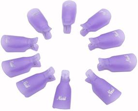 img 3 attached to 💅 HUELE Acrylic Nail Art Soak Off Clips Caps UV Gel Nail Polish Remover Wrap Tool Set, 20 Pieces