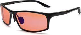 img 3 attached to 🕶️ FL-41 Rose Tinted Migraine Relief Glasses: Anti-UV Wrap Around Eyewear for Fluorescent LED Light Sensitivity, Eyestrain, and Computer Screen Glare