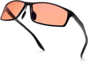 img 4 attached to 🕶️ FL-41 Rose Tinted Migraine Relief Glasses: Anti-UV Wrap Around Eyewear for Fluorescent LED Light Sensitivity, Eyestrain, and Computer Screen Glare