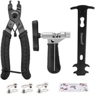 oumers bike chain tool kit: bike chain plier, chain splitter, chain wear indicator, 3 pairs bicycle missing link - for 6/7/8/9/10 speed chains. easy-to-use chain remover closer logo