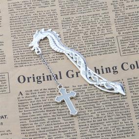 img 2 attached to Innovative Gzrlyf Cross Bookmark: Illuminate Your Reading Journey with a Glow in The Dark Luminous Book Marker - Perfect Christian Gift for Book Lovers