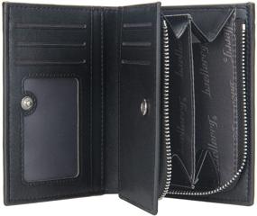 img 1 attached to 👛 Leather Wallet with Window Slots in Black S2