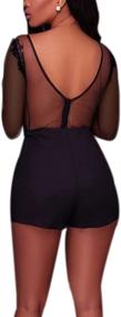 img 2 attached to Stylish RARITYUS Swimsuit Jumpsuit Bodysuit: 👙 Perfect for Women's Jumpsuits, Rompers & Overalls