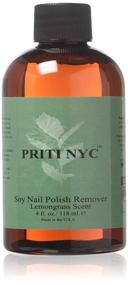 img 2 attached to 🌿 Soy Nail Polish Remover with Natural Lemongrass - 4 fl. oz.