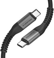 lention usb c to usb c cable 6.6ft 100w: fast charging cord for macbook pro, ipad pro, galaxy s20, and more! logo