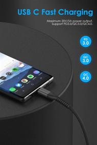 img 1 attached to LENTION USB C to USB C Cable 6.6ft 100W: Fast Charging Cord for MacBook Pro, iPad Pro, Galaxy S20, and More!