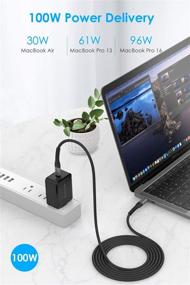 img 3 attached to LENTION USB C to USB C Cable 6.6ft 100W: Fast Charging Cord for MacBook Pro, iPad Pro, Galaxy S20, and More!
