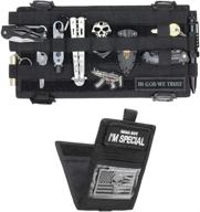 🚗 wynex molle visor panel organizer: tactical storage for car sun visor – compatible with f150 f550, elastic slots & straps included logo