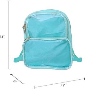 img 1 attached to Backpack Rucksack Summer Transparent Windows Backpacks and Kids' Backpacks