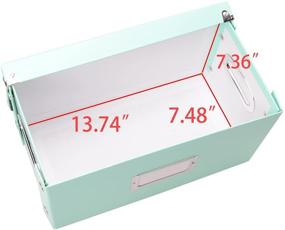 img 1 attached to 🎵 Snap-N-Store Хранение виниловых пластинок - Удобная коробка для пластинок 7 дюймов с крышкой - Компактная и стильная, мятная