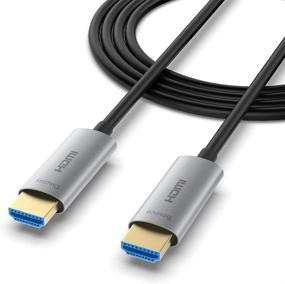 img 4 attached to 🔌 ATZEBE Fiber Optic HDMI Cable 80ft: 4K@60Hz, HDR, Dolby Vision, HDCP 2.2, ARC, 3D, 18Gbps