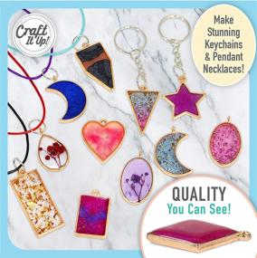 img 1 attached to 🎨 Craft It Up! Resin Kit - Ultimate Beginner's Jewelry Making Set - All-Inclusive Epoxy Resin Starter Kit with Molds, Charms, Dyes, and Dry Flowers - Ideal Gift Set for Crafting Enthusiasts