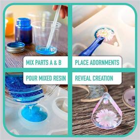 img 3 attached to 🎨 Craft It Up! Resin Kit - Ultimate Beginner's Jewelry Making Set - All-Inclusive Epoxy Resin Starter Kit with Molds, Charms, Dyes, and Dry Flowers - Ideal Gift Set for Crafting Enthusiasts