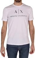 armani exchange mens classic white men's clothing logo