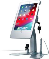 📱 dual kiosk stand – cta security stand with locking case and cable, 360-degree rotating base & dual tablet head, and headphone jack – compatible with ipad 5th-6th generation, ipad pro 9.7”, ipad air 3 (pad-ask) logo