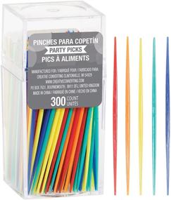 img 2 attached to 🌈 Plastic Picks in a Variety of Vibrant Colors by Creative Converting