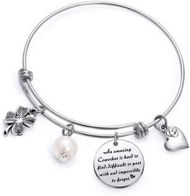 img 4 attached to 🌸 TzrNhm Blossom: Unforgettable Bangle Keychain Gifts for Coworkers, Partners, Bosses, and Friends