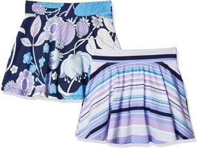 img 4 attached to 👧 Pack of Two Printed Skorts for Girls at The Children's Place