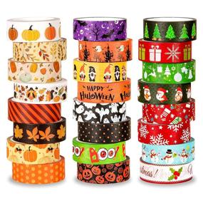 img 4 attached to Whaline Decorative Halloween Christmas Patterned
