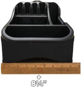 img 2 attached to 👜 Universal Black Texas Saddlebags Clutter Catcher Floor Consoles (50811)